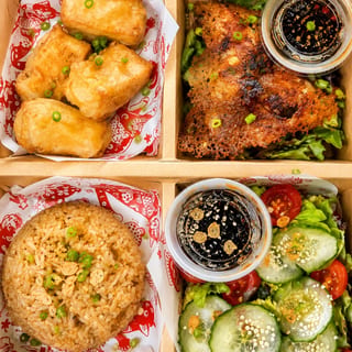 Fried Tofu Ginger Boxed Lunch