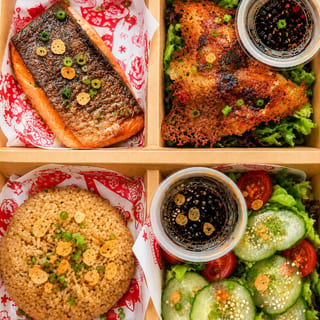 Salmon Teriyaki Boxed Lunch