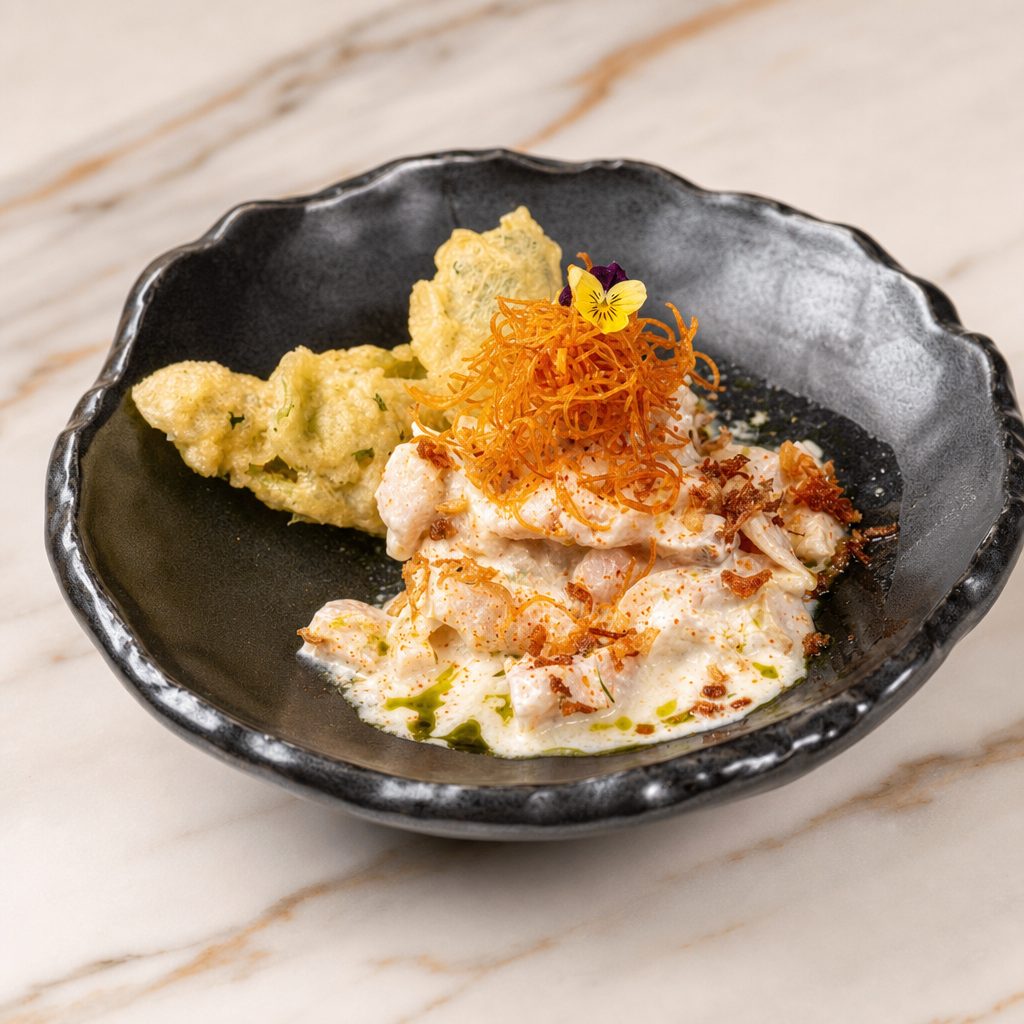 Coconut Yuzu Seafood Ceviche.